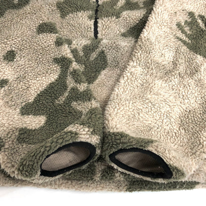 【現状渡し品】【メンズ】 ESSENTIALS エッセンシャルズ Polar Fleece Half Zip Hoodie Camo ハーフジップ プルオーバー フリースパーカー ジャケット 迷彩 142-251125-rs-04-fur サイズ：M カラー：カーキ系・カモフラージュ 万代Net店