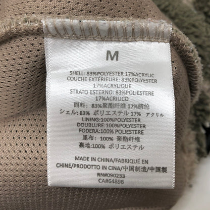 【現状渡し品】【メンズ】 ESSENTIALS エッセンシャルズ Polar Fleece Half Zip Hoodie Camo ハーフジップ プルオーバー フリースパーカー ジャケット 迷彩 142-251125-rs-04-fur サイズ：M カラー：カーキ系・カモフラージュ 万代Net店