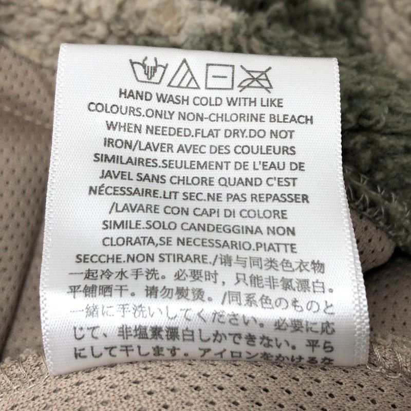 【現状渡し品】【メンズ】 ESSENTIALS エッセンシャルズ Polar Fleece Half Zip Hoodie Camo ハーフジップ プルオーバー フリースパーカー ジャケット 迷彩 142-251125-rs-04-fur サイズ：M カラー：カーキ系・カモフラージュ 万代Net店