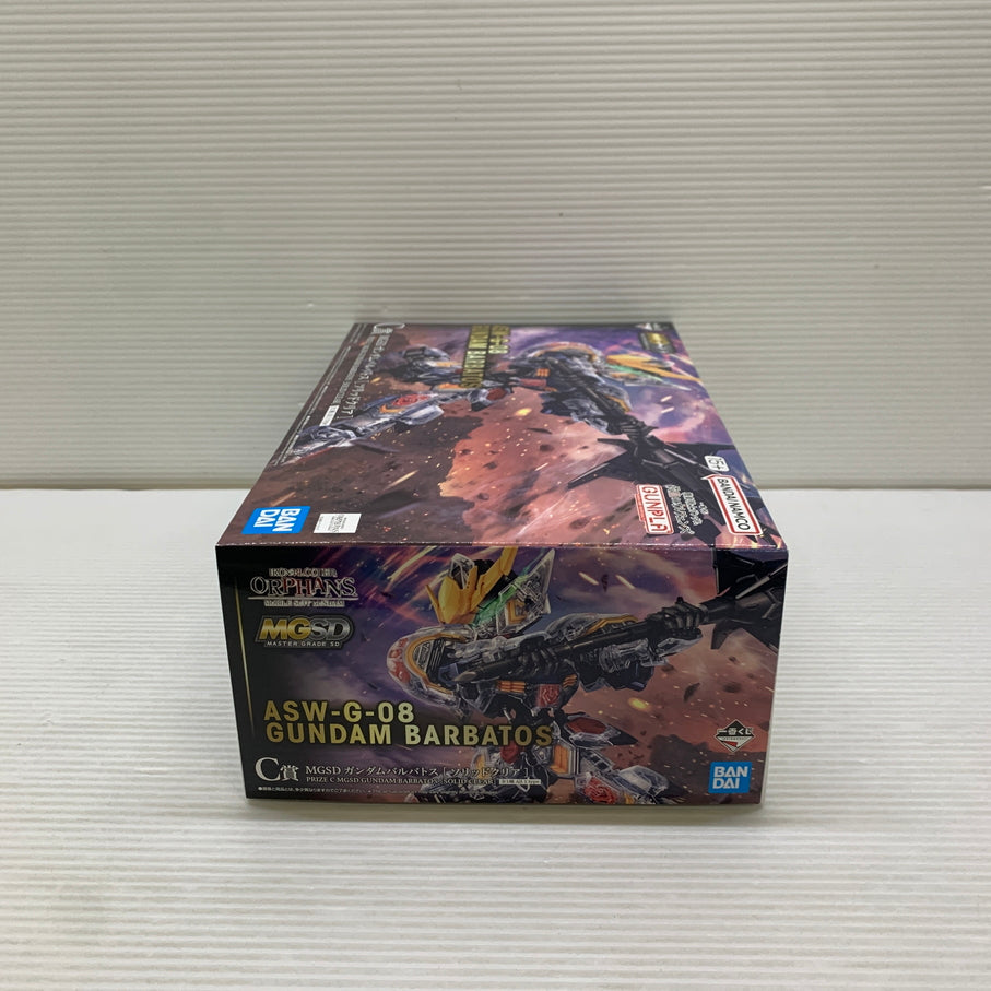 【現状渡し品】 一番くじ 機動戦士ガンダム 鉄血のオルフェンズ C賞 MGSD ガンダムバルバトス ソリッドクリア ガンプラ 未組立 箱あり バンダイ 056-260825-YT-03-min 万代Net店
