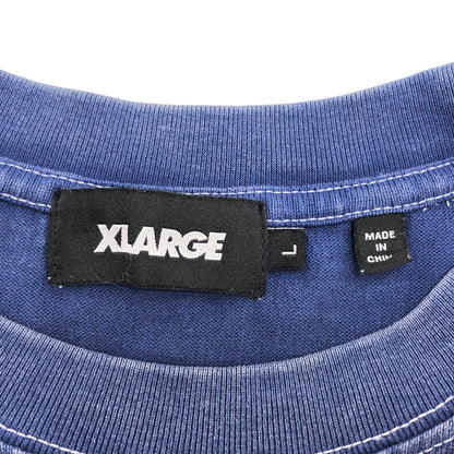 【中古品】【メンズ】 XLARGE エクストララージ MILITARY S/S POCKET TEE 101252011038 ミリタリー 半袖 Tシャツ トップス 142-260721-rs-02-fur サイズ：L カラー：ブルー 万代Net店