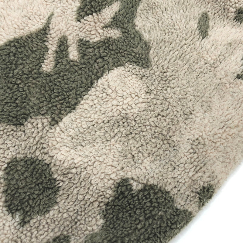 【現状渡し品】【メンズ】 ESSENTIALS エッセンシャルズ Polar Fleece Half Zip Hoodie Camo ハーフジップ プルオーバー フリースパーカー ジャケット 迷彩 142-251125-rs-04-fur サイズ：M カラー：カーキ系・カモフラージュ 万代Net店