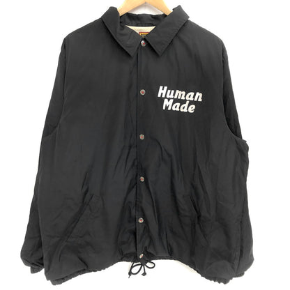 【現状渡し品】【メンズ】 HUMAN MADE ヒューマンメード Coach Jacket コーチジャケット バックプリント ブルゾン アウター 142-251125-rs-05-fur サイズ：XXL カラー：ブラック 万代Net店