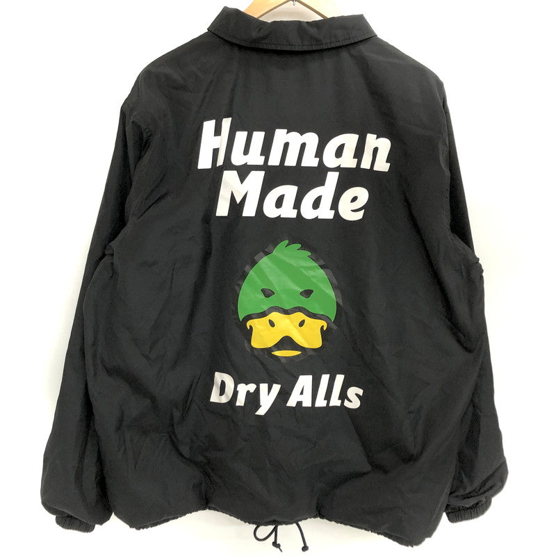 【現状渡し品】【メンズ】 HUMAN MADE ヒューマンメード Coach Jacket コーチジャケット バックプリント ブルゾン アウター 142-251125-rs-05-fur サイズ：XXL カラー：ブラック 万代Net店