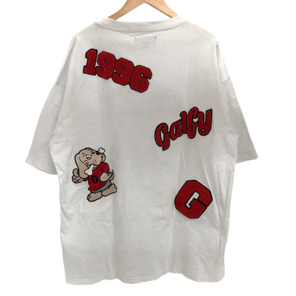 【現状渡し品】【メンズ】 GALFY ガルフィー わんわん大学 S/S TEE 122035 半袖 Tシャツ トップス 142-260721-rs-04-fur サイズ：大型犬(XL) カラー：ホワイト 万代Net店