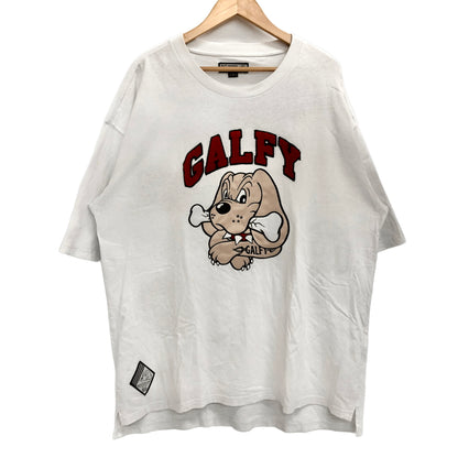 【現状渡し品】【メンズ】 GALFY ガルフィー わんわん大学 S/S TEE 122035 半袖 Tシャツ トップス 142-260721-rs-04-fur サイズ：大型犬(XL) カラー：ホワイト 万代Net店