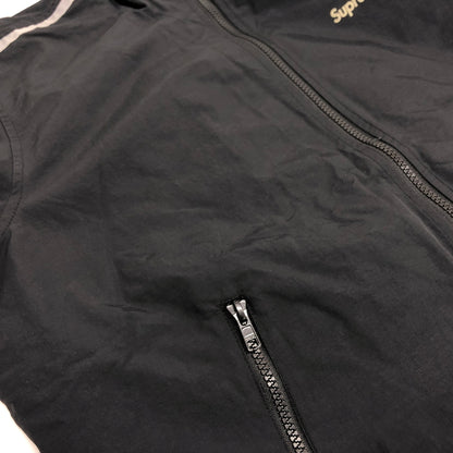 【中古品】【メンズ】 SUPREME シュプリーム 16AW 3M REFLECTIVE STRIPE TRACK JACKET トラックジャケット アウター 古着 149-261015-rs-05-fur サイズ：M カラー：ブラック 万代Net店