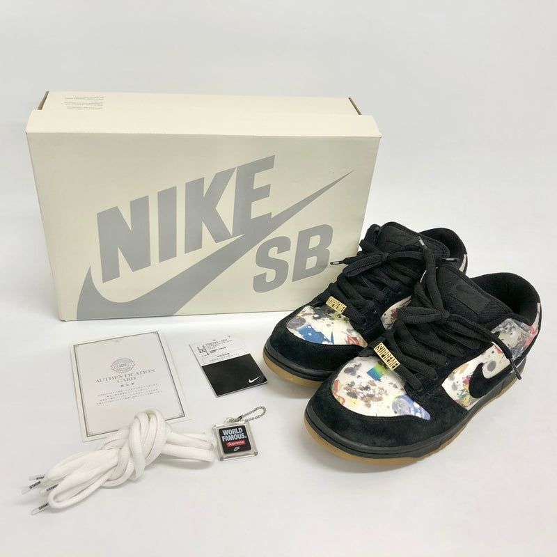 【中古品】【メンズ】 NIKE SB × SUPREME ナイキ シュプリーム FD8778-001 DUNK LOW OG QS ダンク ロー オリジナル クイックストライク スニーカー シューズ 靴 160-261015-rs-04-fur サイズ：28.5cm US10.5 カラー：ブラック/マルチカラー 万代Net店