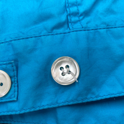 【現状渡し品】【メンズ】 JUNYA WATANABE MAN COMME DES GARCONS × LEVI'S ジュンヤ ワタナベ マン コムデギャルソン×リーバイス WE-J011 LS SHIRT JACKET ロングスリーブ シャツ ジャケット トップス 長袖 140-251220-cs-18-izu サイズ：M カラー：ブルー 万代Net店