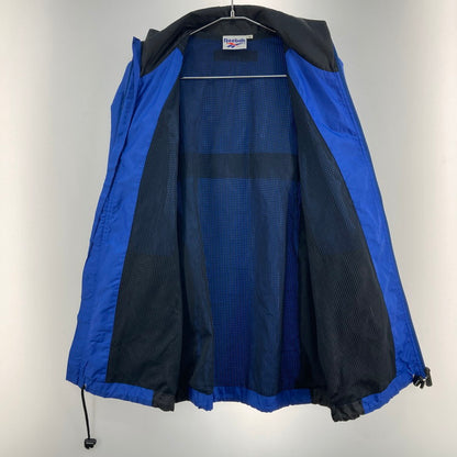 【中古品】【メンズ】 Reebok リーボック ナイロンジャケット 148-260121-WA-08-iwa サイズ：M カラー：ブルー ブラック 万代Net店