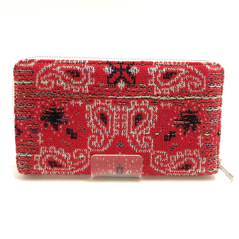 【中古品】【メンズ/レディース】 COOHEM コーヘン KNIT TWEED LIFE WALLET 41-170-010 ニットツウィード ウォレット 長財布 200-260721-rs-08-fur カラー：レッド 万代Net店