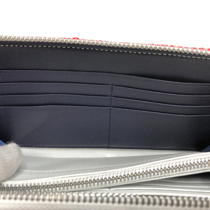 【中古品】【メンズ/レディース】 COOHEM コーヘン KNIT TWEED LIFE WALLET 41-170-010 ニットツウィード ウォレット 長財布 200-260721-rs-08-fur カラー：レッド 万代Net店