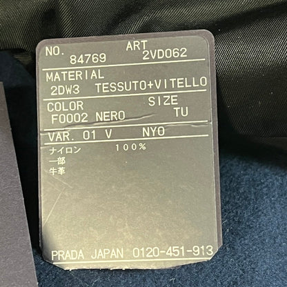 【中古美品】【メンズ】 PRADA プラダ 未使用品 プラダ PRADA Re-Nylon ショルダーバッグ ナイロン/レザー 2VD062 F0002 NERO 180-250204-SS-01-ich 万代Net店