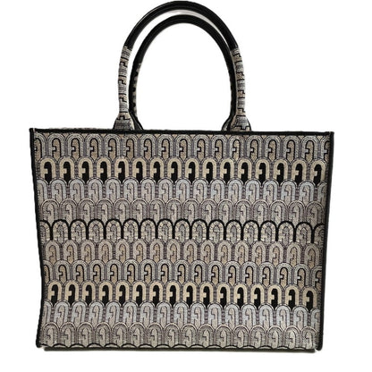 【中古美品】【レディース】 未使用品 FURLA フルラ トートバッグ オポチュニティ アイボリー×ブラック 180-250608-SS-05-ich 万代Net店