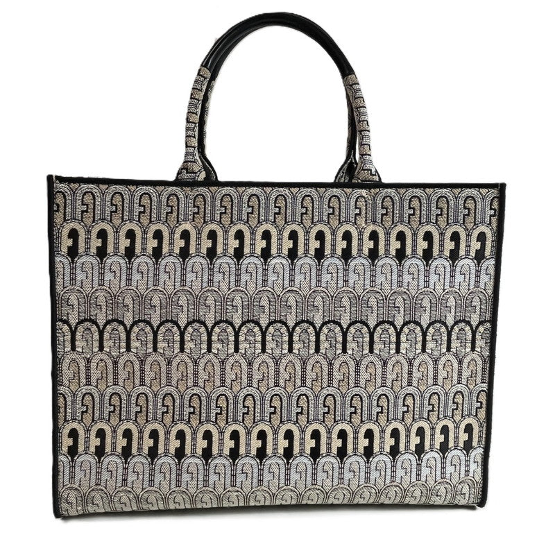 【中古美品】【レディース】 未使用品 FURLA フルラ トートバッグ オポチュニティ アイボリー×ブラック 180-250608-SS-05-ich 万代Net店
