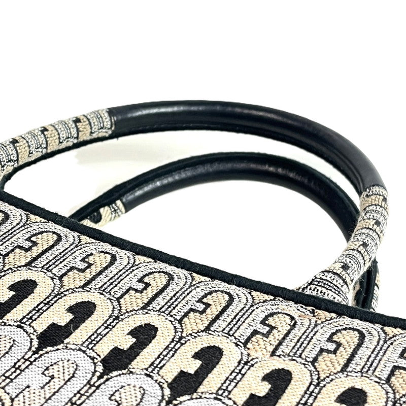 【中古美品】【レディース】 未使用品 FURLA フルラ トートバッグ オポチュニティ アイボリー×ブラック 180-250608-SS-05-ich 万代Net店