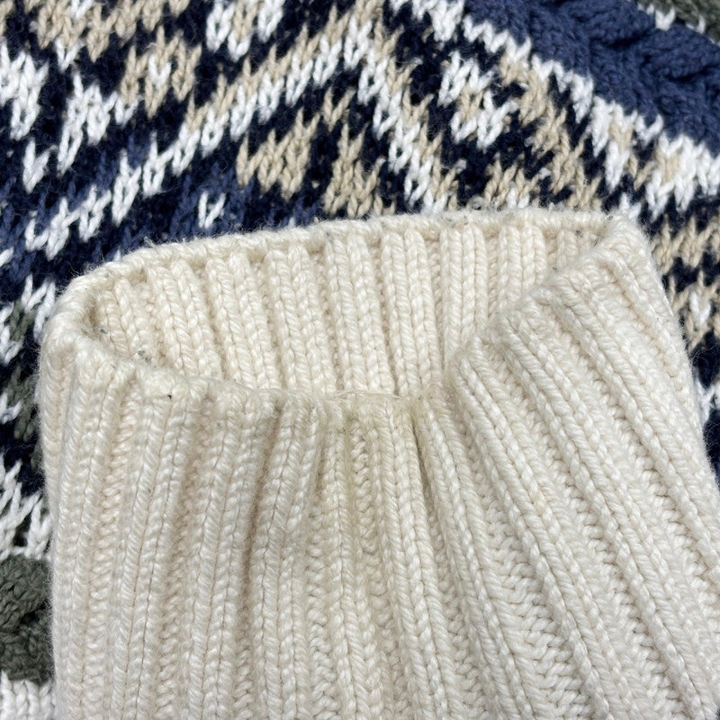 【中古品】【メンズ】 CAPE ISLE KNITTERS ケープアイルニッターズ USA製 3D KNIT SWEATER スリーディーニットセーター トップス 長袖 146-250626-ma-11-izu サイズ：L カラー：マルチ 万代Net店