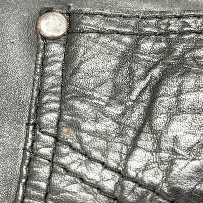 【中古品】【メンズ】 USED ユーズド LEATHER BIKER PANTS レザーバイカーパンツ ズボン ボトムス 156-250809-ma-11-izu サイズ：不明 カラー：ブラック 万代Net店