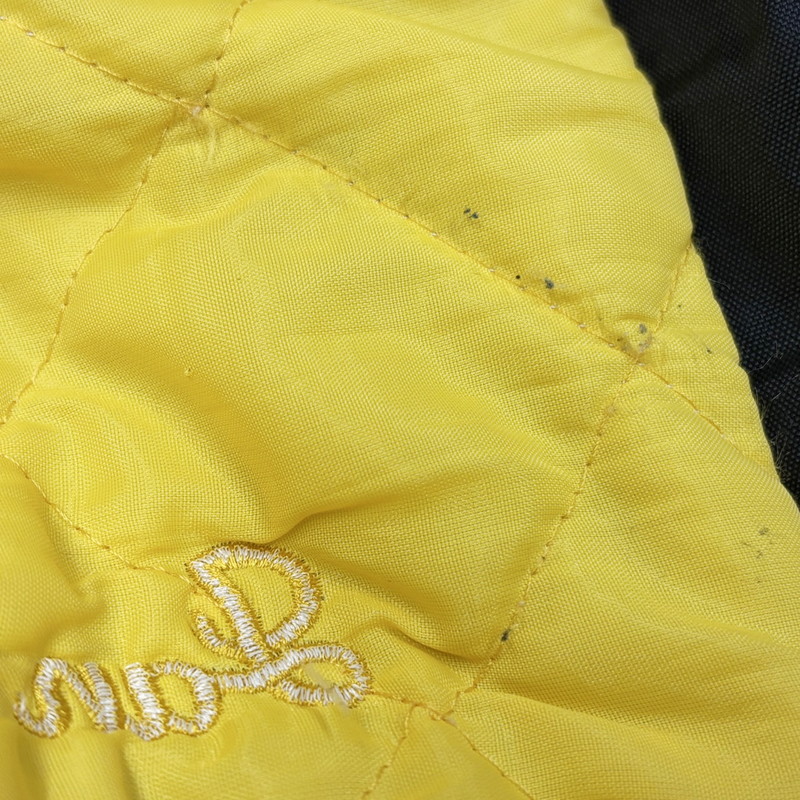 【中古品】【メンズ】 DON ALLESON ATHLETIC ドン・アリソン・アスレチック USA製 90S NYLON STADIUM JACKET 90年代 ナイロンスタジアムジャケット アウター スタジャン 長袖 146-250905-ma-01-izu サイズ：S カラー：ブラック 万代Net店