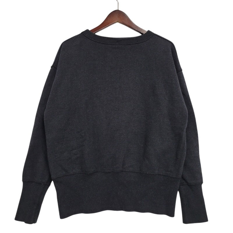 【中古品】【メンズ】 EVISU エヴィス LOGO SWEATSHIRT ロゴ スウェットシャツ トップス 145-261011-kh-14-izu サイズ：38 カラー：ブラック 万代Net店
