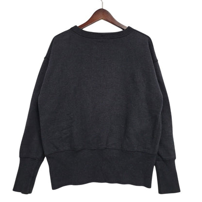 【中古品】【メンズ】 EVISU エヴィス LOGO SWEATSHIRT ロゴ スウェットシャツ トップス 145-261011-kh-14-izu サイズ：38 カラー：ブラック 万代Net店