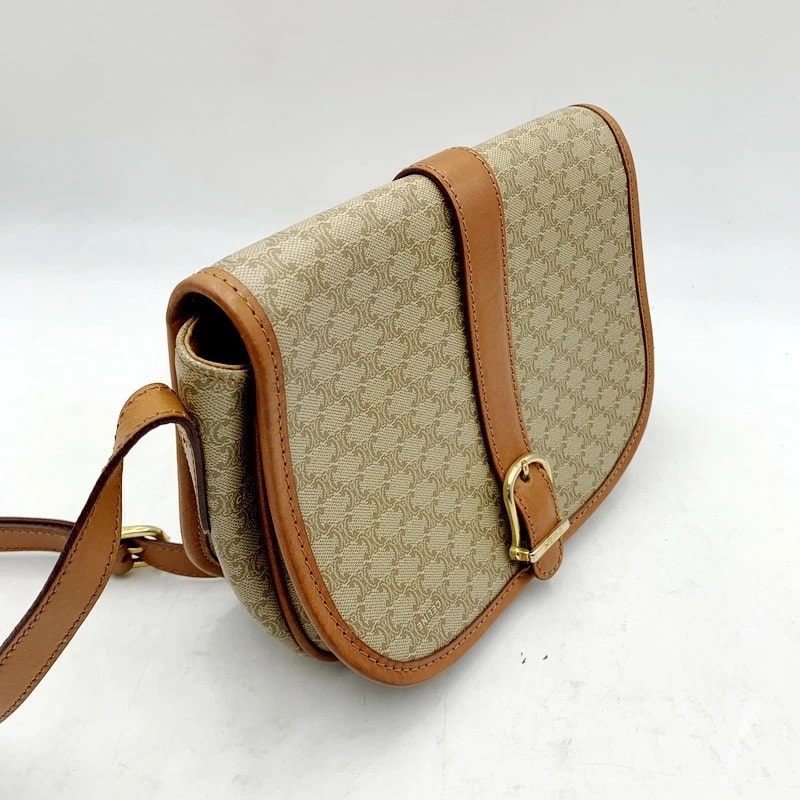 【中古品】【レディース】 CELINE セリーヌ DM93 マカダム柄 VINTAGE ショルダーバッグ カバン 180-230402-mk-52-izu カラー：茶系 万代Net店