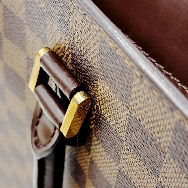 【中古品】【メンズ/レディース】 LOUIS VUITTON ルイ・ヴィトン N41226 ダミエ エベヌ サックプラPM ハンドバッグ 179-231224-mk-03-izu カラー：ブラウン 万代Net店