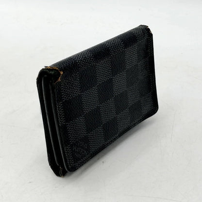 【現状渡し品】【メンズ】 LOUIS VUITTON ルイ・ヴィトン N63096 ダミエグラフィット トリフォルド 三つ折り財布 コンパクト財布 179-231030-mk-12-izu カラー：ブラック 万代Net店