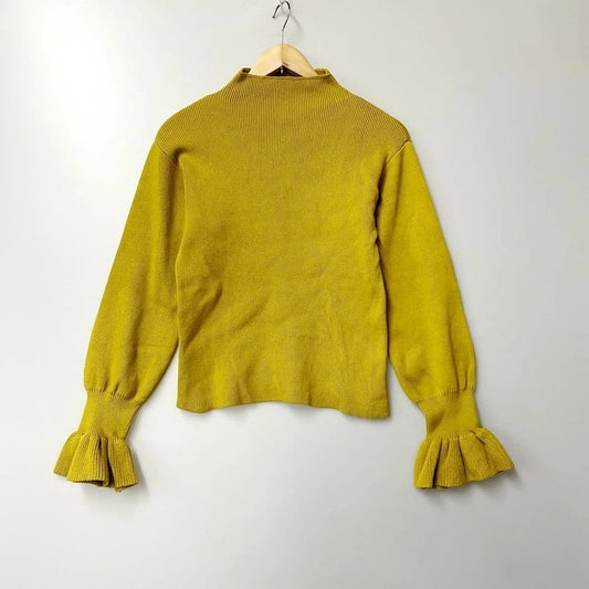 【中古品】【レディース】 EBLOA エブロア ハイネック ニット カットソー セーター トップス 170-230209-mk-70-izu サイズ：F カラー：マスタード 万代Net店