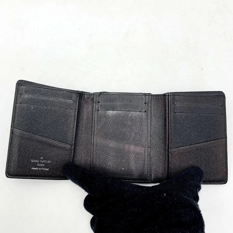 【現状渡し品】【メンズ】 LOUIS VUITTON ルイ・ヴィトン N63096 ダミエグラフィット トリフォルド 三つ折り財布 コンパクト財布 179-231030-mk-12-izu カラー：ブラック 万代Net店