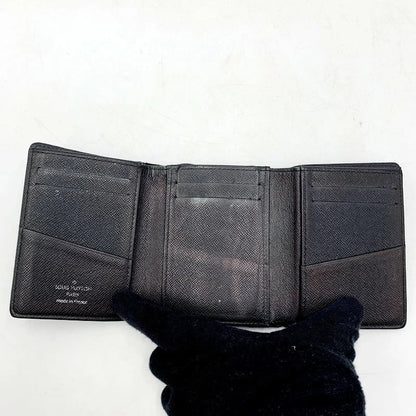 【現状渡し品】【メンズ】 LOUIS VUITTON ルイ・ヴィトン N63096 ダミエグラフィット トリフォルド 三つ折り財布 コンパクト財布 179-231030-mk-12-izu カラー：ブラック 万代Net店