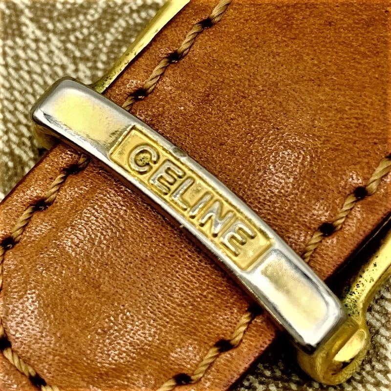 【中古品】【レディース】 CELINE セリーヌ DM93 マカダム柄 VINTAGE ショルダーバッグ カバン 180-230402-mk-52-izu カラー：茶系 万代Net店