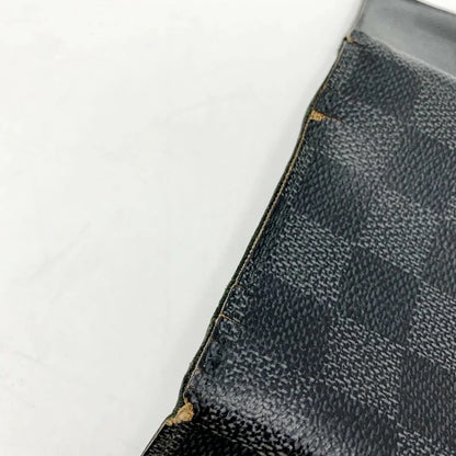 【現状渡し品】【メンズ】 LOUIS VUITTON ルイ・ヴィトン N63096 ダミエグラフィット トリフォルド 三つ折り財布 コンパクト財布 179-231030-mk-12-izu カラー：ブラック 万代Net店
