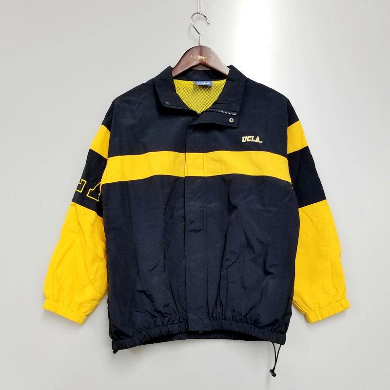 【中古品】【レディース】 FREAK'S STORE フリークスストア × UCLA ユーシーエルエー 別注 ナイロンジャケット ブルゾン アウター 169-240116-mk-27-izu サイズ：F カラー：ブラック×イエロー 万代Net店