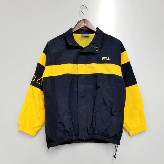 【中古品】【レディース】 FREAK'S STORE フリークスストア × UCLA ユーシーエルエー 別注 ナイロンジャケット ブルゾン アウター 169-240116-mk-27-izu サイズ：F カラー：ブラック×イエロー 万代Net店