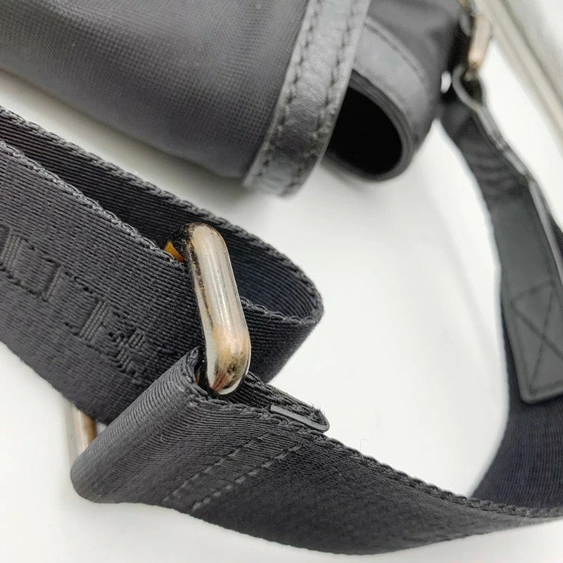 【中古品】【メンズ】 BURBERRY バーバリー 3827140 レザー ナイロンキャンバス ショルダーバッグ カバン 鞄 180-250515-as-07-izu カラー：ブラック 万代Net店