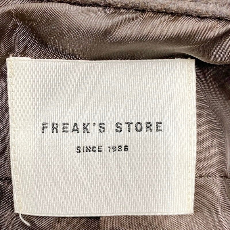 【中古品】【レディース】 FREAK'S STORE フリークスストア ロングコート アウター 169-240229-mk-09-izu サイズ：F カラー：ブラウン 万代Net店