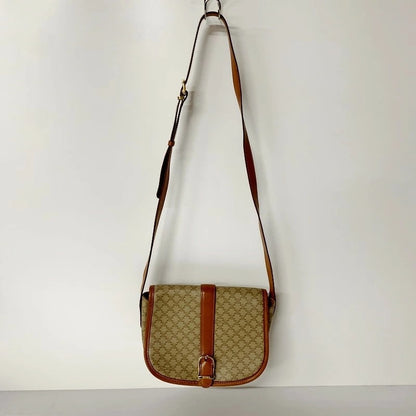 【中古品】【レディース】 CELINE セリーヌ DM93 マカダム柄 VINTAGE ショルダーバッグ カバン 180-230402-mk-52-izu カラー：茶系 万代Net店